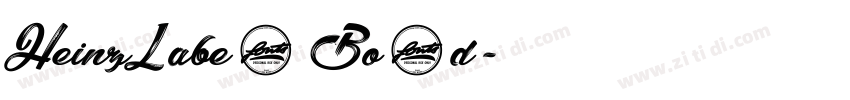 HeinzLabe1 Bo1d字体转换